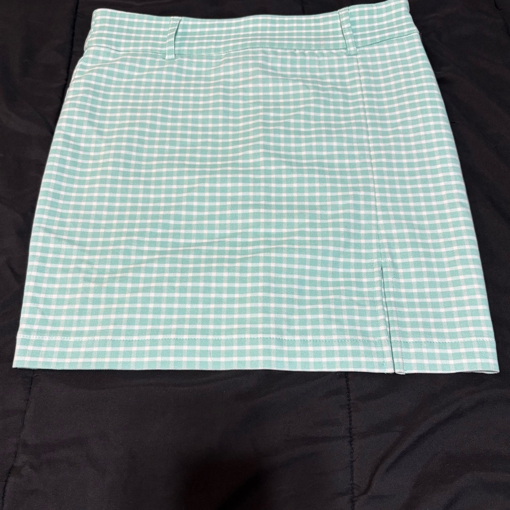 Forever 21 Chic Mint Checkered Mini Skirt